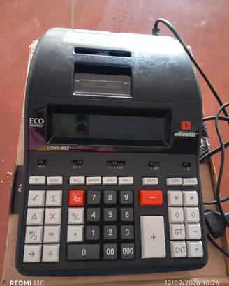 Calcolatrice da tavolo con rotolo carta  Olivetti