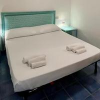 Testiera letto azzurra