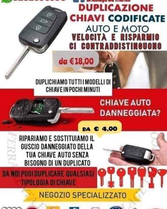 DUPLICAZIONE CHIAVI AUTO