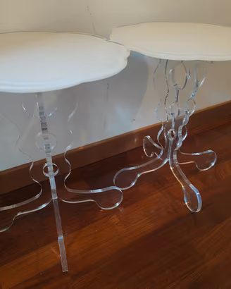 coppia tavolini plexiglass Iplex