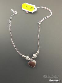 Braccialetto donna cuori e zirconi