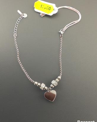 Braccialetto donna cuori e zirconi