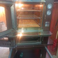 Forno a legna ventilato, professionale 