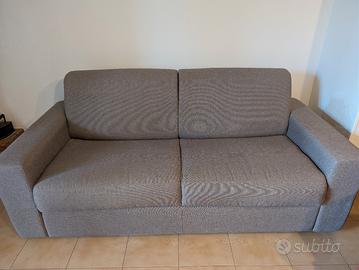 divano letto matrimoniale grigio tortora 