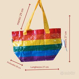 Borsa arcobaleno shopper storstomma Ikea