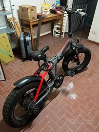 bicicletta elettrica argento mini max