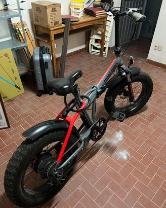 bicicletta elettrica argento mini max