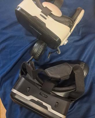 2 visori realta virtuale 3d  occhiali