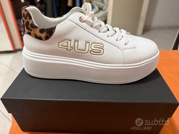 Sneakers paciotti white/leopard n 39