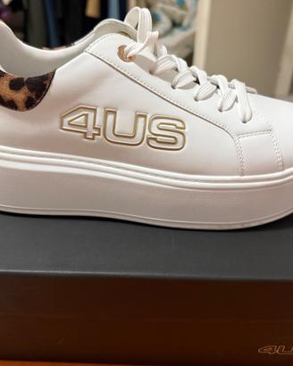 Sneakers paciotti white/leopard n 39