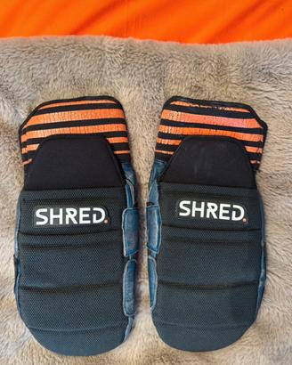 guanti sci moffola con dita shred XL