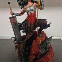 Wonder woman statua in resina marvel comics 