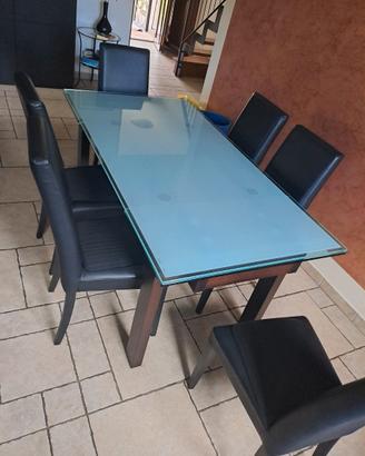 Tavolo vetro Calligaris