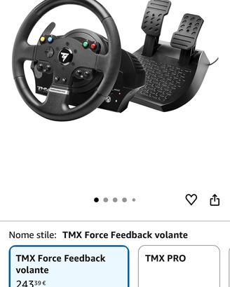Volante e pedaliera thrustmaster