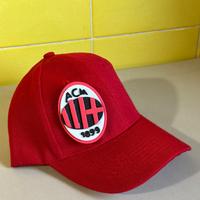 Berretto scudetto calcio Milan rosso