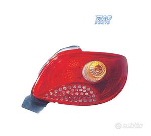 FANALE DESTRO PER PEUGEOT 206 PLUS 09- AMBRA ROSSO