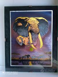 Quadro da parete tema Elefanti