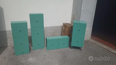 Mobili bagno color tiffany