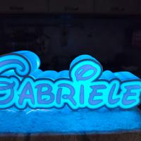 Lampada nome in 3d 