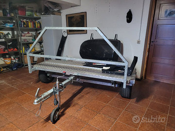 Carrello portamoto pocket trailer fabbrica A.Tasca