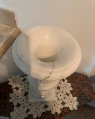 vaso  calice marmo  di carrara