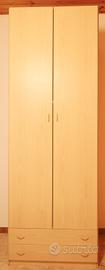 Armadio Alto a 2 Ante chiaro