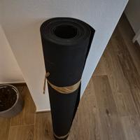 Tappeto in pvc linoleum a bolle nero