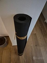 Tappeto in pvc linoleum a bolle nero