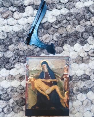 icona sacra stampa su legno