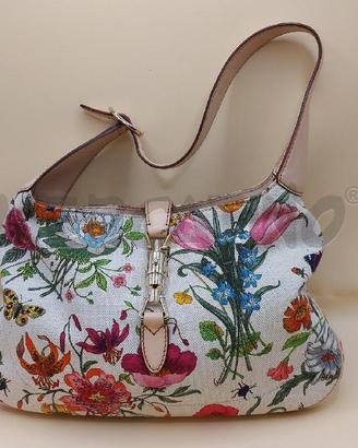BORSA DONNA GUCCI BAG FLORA BIANCA 137335002058