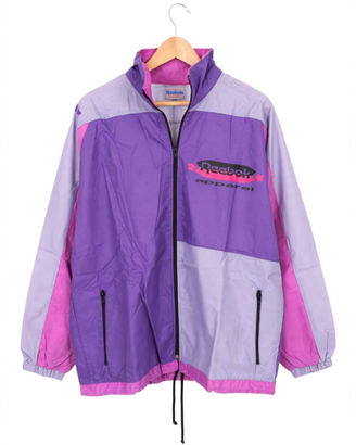 Giacca a Vento Vintage Reebok Apparel Anni 90 - Ta