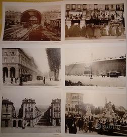 24 stampe fotografiche Torino bianco e nero '800