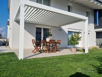 Pergola bioclimatica addossata varie misure