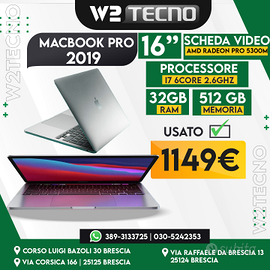 macbook pro 2019 16" 32gb/512gb