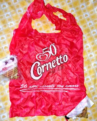 Coppia shoppers Cornetto Algida 50° anniversario 