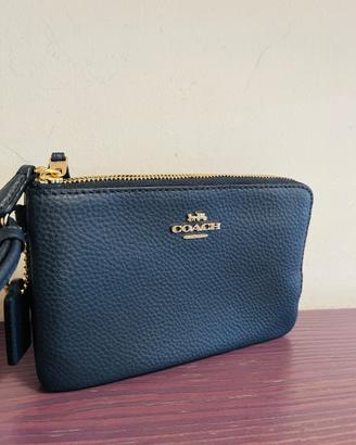 Portafoglio coach color navy