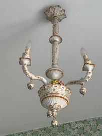 lampadario vintage in stile rococò