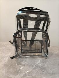 Zaino trasparente capiente per attività varie