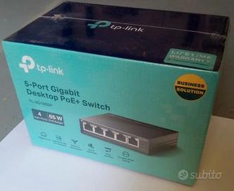 Switch 5 porte (4 POE+) TP-Link TL-SG1005P