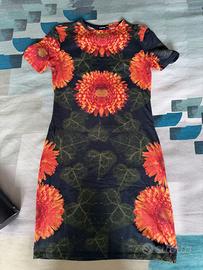 Desigual Alma abito mini floreale slim XS