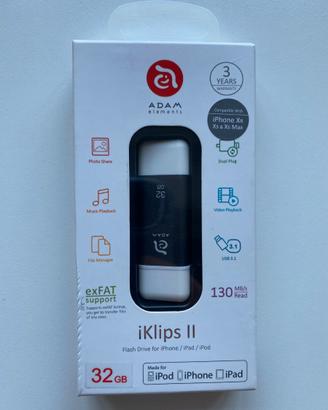 Chiavetta USB iKlips II per iphone/iPad/iPod