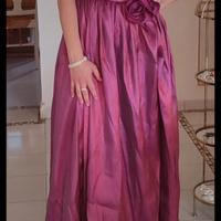 abito cerimonia donna fucsia tg 42 