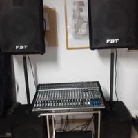 MIXER AMPLIFICATO PROEL M1500 USB + CASSE PASSIVE