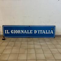 Insegna targa smaltata -Il giornale d’Italia-.