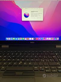 Hakintosh Dell E5570 FullHD 8/250 Ssd i5 Monterey