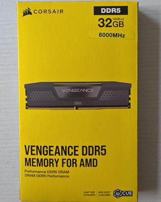 Corsair Vengeance DDR5 16GBx2 (32GB) 6000MHz NUOVE