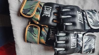 Guantoni MMA/fit boxe Leone + fasce + colpitori