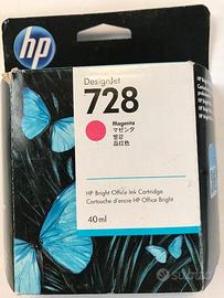 CARTUCCE HP 728 MAGENTA F9J62A e CIANO F9J63A Desi