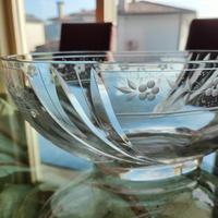 vaso portafrutta in cristallo 