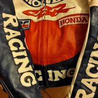 Giacca in pelle vintage Honda CBR XL